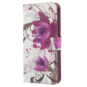 Htc U11 Style Series Wallet Case Lotusbloem huismerk kopen in de aanbieding