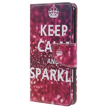 Oneplus 5 Style Series Wallet Case Keep Calm And Sparkle huismerk kopen in de aanbieding Oneplus 5 Style Series Wallet Case Keep Calm And Sparkle huismerk kopen in de aanbieding