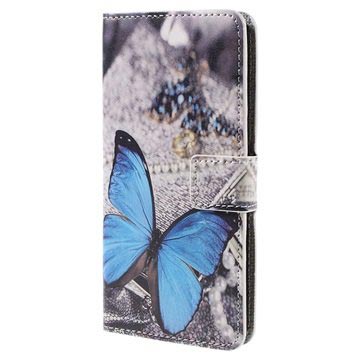 Samsung Galaxy A5 2016 Stijlvolle Portemonnee Hoesje Blauw Vlinder huismerk kopen in de aanbieding Samsung Galaxy A5 2016 Stijlvolle Portemonnee Hoesje Blauw Vlinder huismerk kopen in de aanbieding