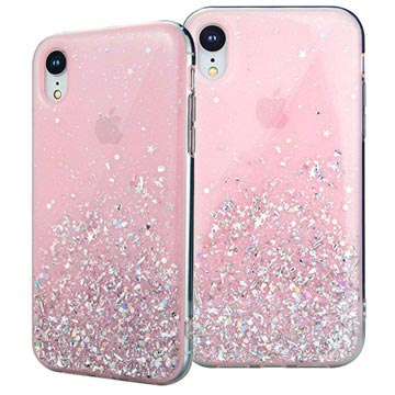 Switcheasy Starfield Iphone Xr Hybrid Case Roze huismerk kopen in de aanbieding