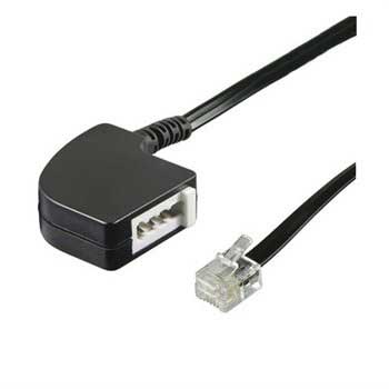 Telefoon Adapter Rj11 Tae N Zwart huismerk kopen in de aanbieding