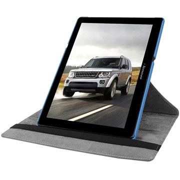 Lenovo Tab3 10 Getextureerd 360 Degree Rotary Cover Lichtblauw huismerk kopen in de aanbieding