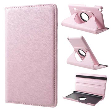 Huawei Mediapad T3 70 Textured Rotary Case Roze huismerk kopen in de aanbieding