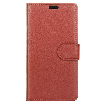 Google Pixel 2 Wallet Case Met Textuur Bruin huismerk kopen in de aanbieding