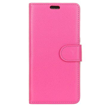 Google Pixel 2 Wallet Case Met Textuur Hot Pink huismerk kopen in de aanbieding