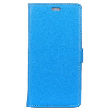 Huawei Mate 10 Lite Textured Portemonnee Hoesje Blauw huismerk kopen in de aanbieding