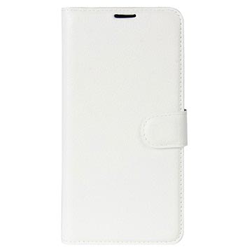 Huawei P9 Lite Mini Y6 Pro 2017 Wallet Case Met Textuur Wit huismerk kopen in de aanbieding