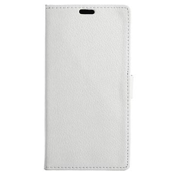 Lg K8 2017 Getextureerde Portemonnee Case Wit huismerk kopen in de aanbieding