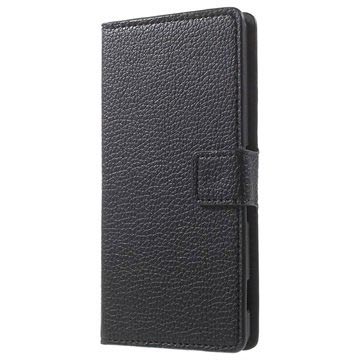 Sony Xperia M5 M5 Dual Getextureerd Portemonnee Hoesje Zwart huismerk kopen in de aanbieding Sony Xperia M5 M5 Dual Getextureerd Portemonnee Hoesje Zwart huismerk kopen in de aanbieding