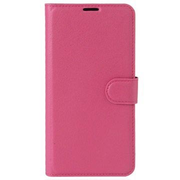 Sony Xperia L1 Textured Wallet Case Hot Pink huismerk kopen in de aanbieding