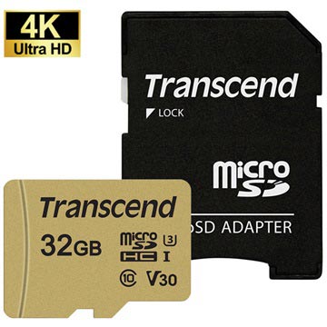 Transcend 500S Microsdhc Geheugenkaart Ts32Gusd500S 32Gb huismerk kopen in de aanbieding