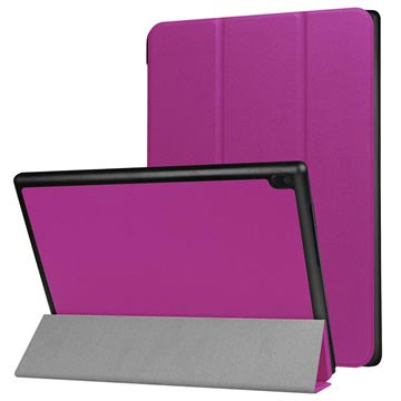 Lenovo Tab 4 10 Tri Fold Folio Case Paars huismerk kopen in de aanbieding