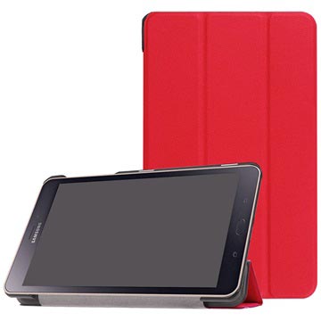 Samsung Galaxy Tab A 80 2017 Tri Fold Folio Case Rood huismerk kopen in de aanbieding