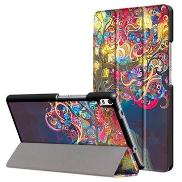 Lenovo Tab 4 8 Plus Tri Fold Smart Folio Case Kleurrijke Boom huismerk kopen in de aanbieding