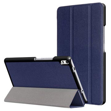 Lenovo Tab 4 8 Plus Tri Fold Smart Folio Case Donkerblauw huismerk kopen in de aanbieding