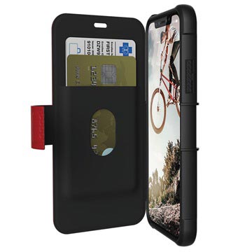 Iphone X Xs Uag Metropolis Rugged Wallet Case Rood Zwart huismerk kopen in de aanbieding