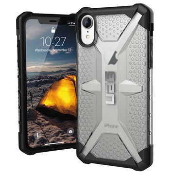 Uag Plasma Series Iphone Xr Cover Doorschijnend Zwart huismerk kopen in de aanbieding