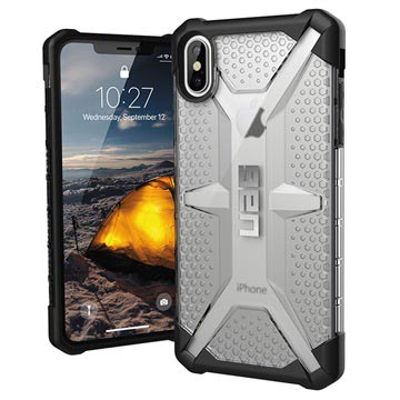 Uag Plasma Series Iphone Xs Max Cover Doorschijnend Zwart huismerk kopen in de aanbieding