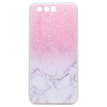 Huawei Honor 9 Ultra Slim Tpu Case Pink Marble huismerk kopen in de aanbieding