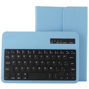 Universele Tablet Bluetooth Toetsenbord Leren Tas 7 8 Blauw huismerk kopen in de aanbieding