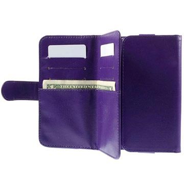 Universele Wallet Hoesje Paars huismerk kopen in de aanbieding