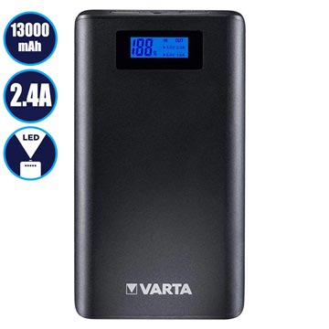 Varta Draagbare Lcd Powerbank 13000Mah Donkergrijs huismerk kopen in de aanbieding