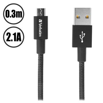 Verbatim Sync Charge Microusb Kabel 03M Zwart huismerk kopen in de aanbieding