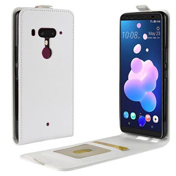 Htc U12 Flip Hoesje Met Creditcardvak Wit huismerk kopen in de aanbieding