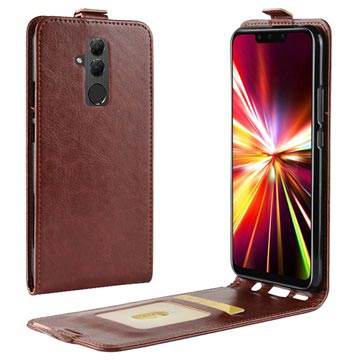 Huawei Mate 20 Lite Flip Hoesje Met Creditcardvak Bruin huismerk kopen in de aanbieding