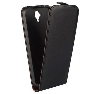 Huawei Y560 Vertical Flip Leren Case Zwart huismerk kopen in de aanbieding