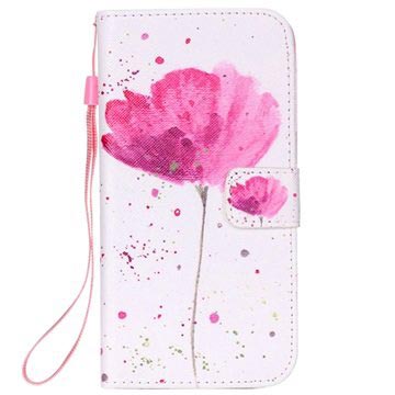 Samsung Galaxy S7 Edge Portemonnee Hoesje Bloem huismerk kopen in de aanbieding
