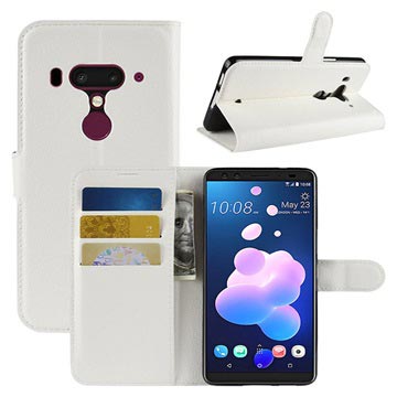 Htc U12 Portemonnee Hoesje Met Magneetsluiting Wit huismerk kopen in de aanbieding