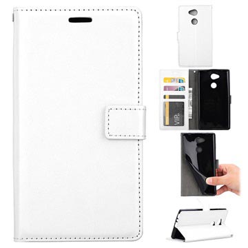 Sony Xperia L2 Wallet Case Met Standaard Functie Wit huismerk kopen in de aanbieding