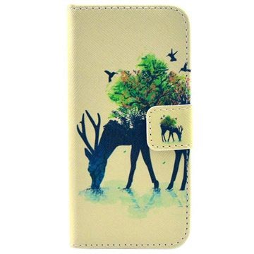 Iphone 5 5S Se Portemonnee Leren Hoesje Wildhert huismerk kopen in de aanbieding