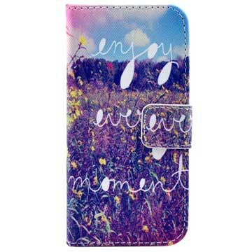 Iphone 5 5S Se Portemonnee Leren Hoesje Motivatie huismerk kopen in de aanbieding