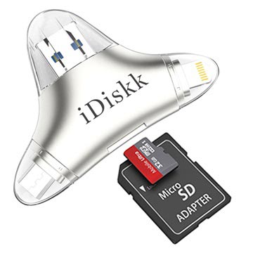Idiskk R005 Multifunctionele Microsdsd Kaartlezer Zilver huismerk kopen in de aanbieding