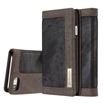 Iphone 7 8 Caseme Canvas Wallet Case Zwart huismerk kopen in de aanbieding