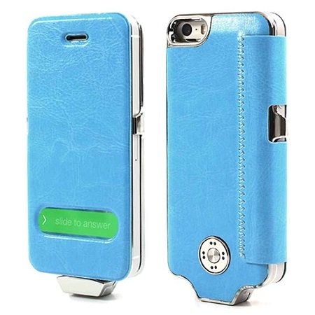 Flip-Case-Cover-Stand iPhone 5S battery case met stand