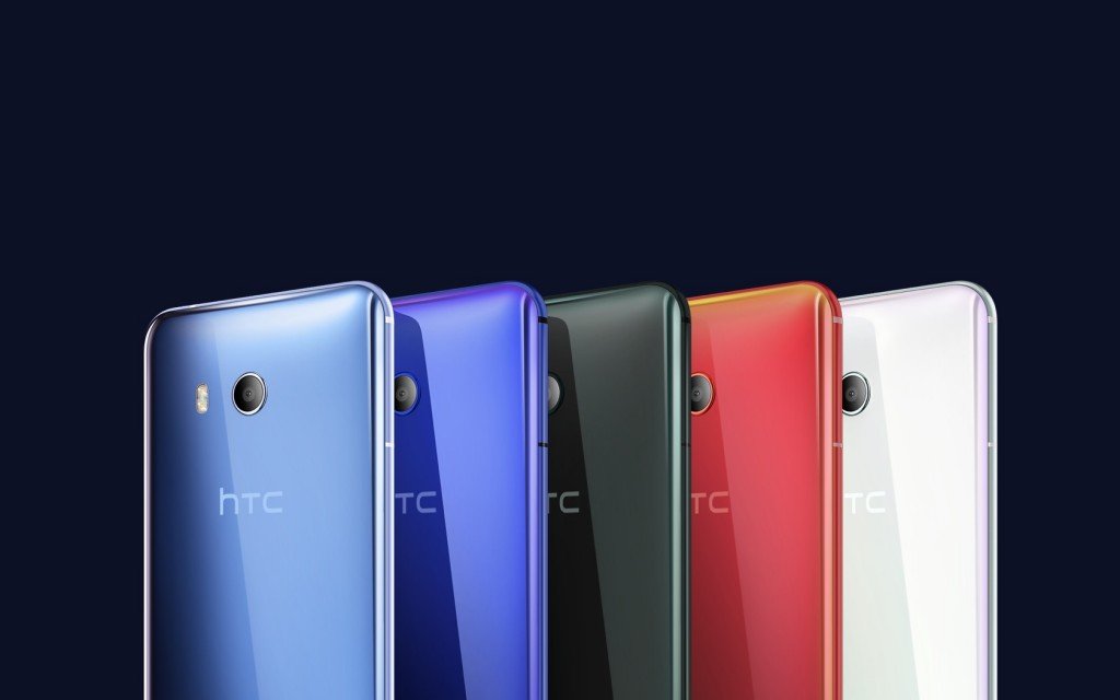 HTC U11 in verschillende kleuren