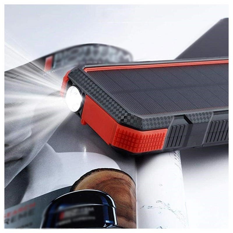 Zonne Powerbank / Draadloze oplader Waterbestendige Snelle Solar Powerbank