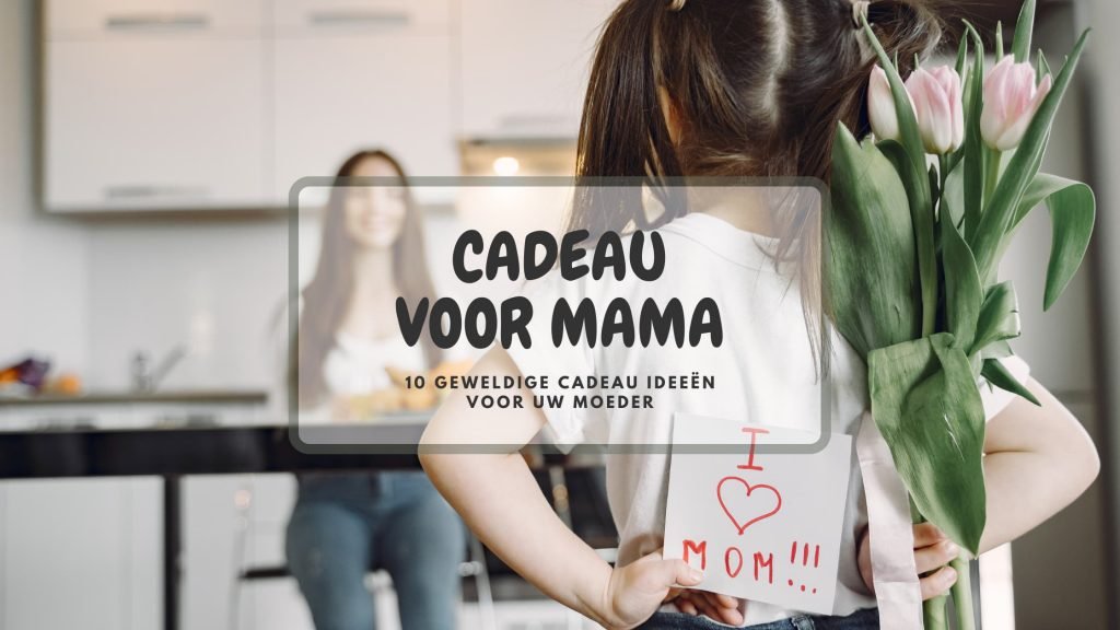 Cadeau voor Mama Dochter geeft een cadeau weg aan moeder