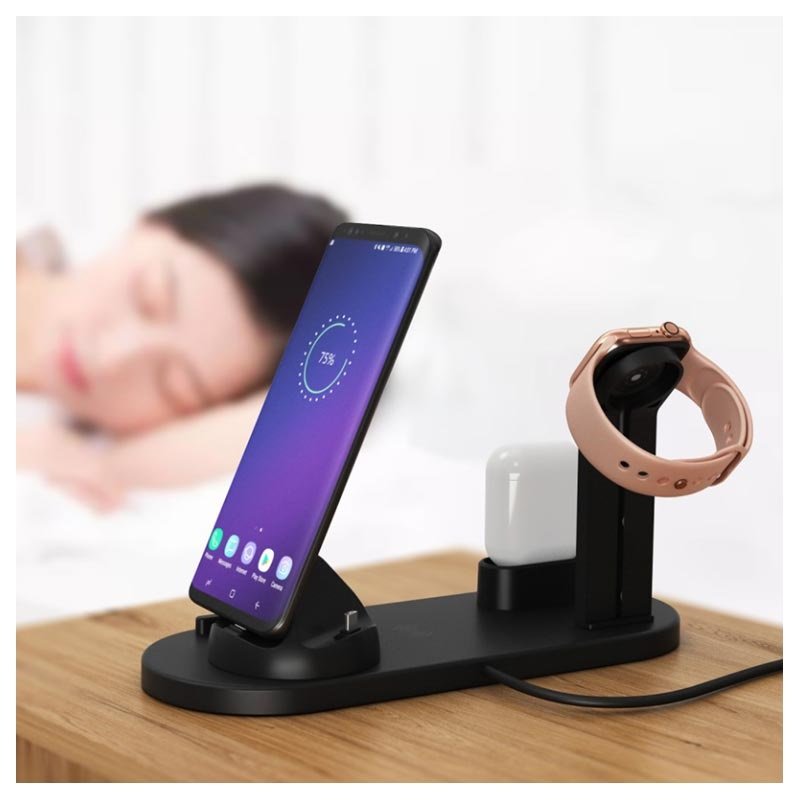 Draadloos Dockingstation Qi-dockingstation voor iPhone, AirPods en Apple Watch