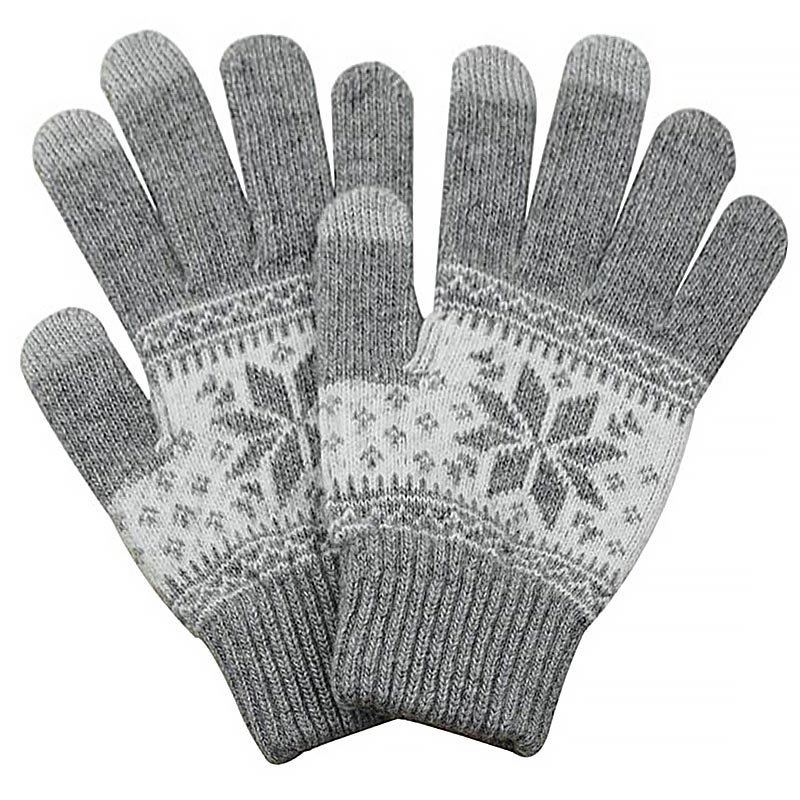 Touch handschoenen in het grijs