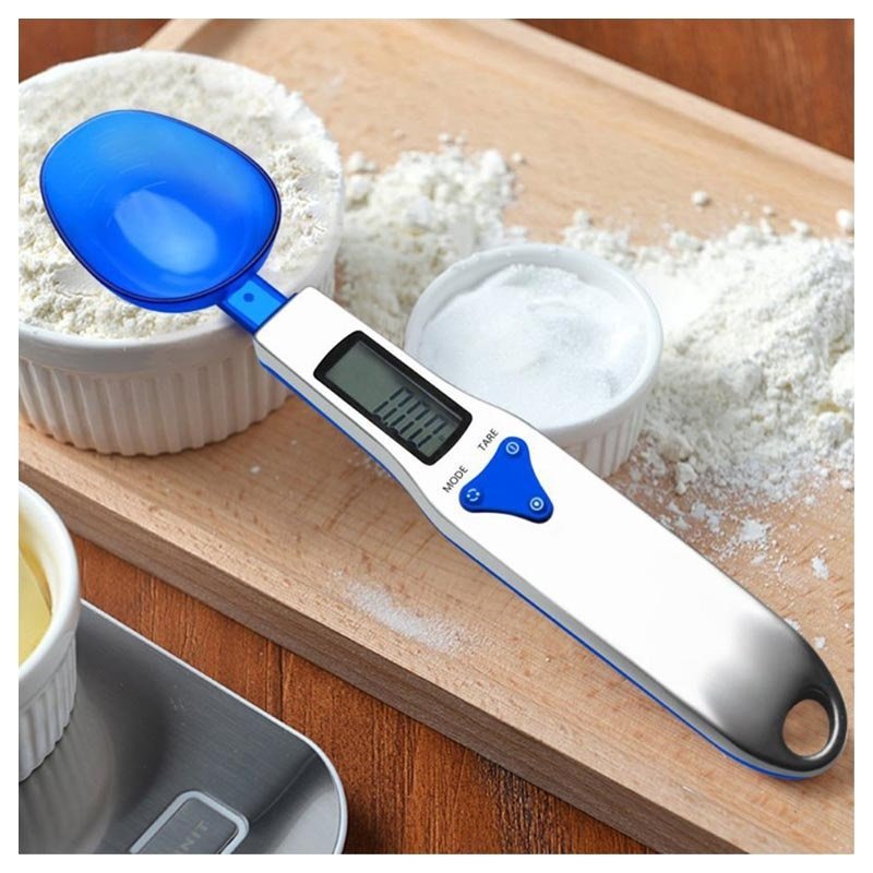 Digitale lepelweegschaal voor in de keuken Digitale keukenweegschaal en maatlepel