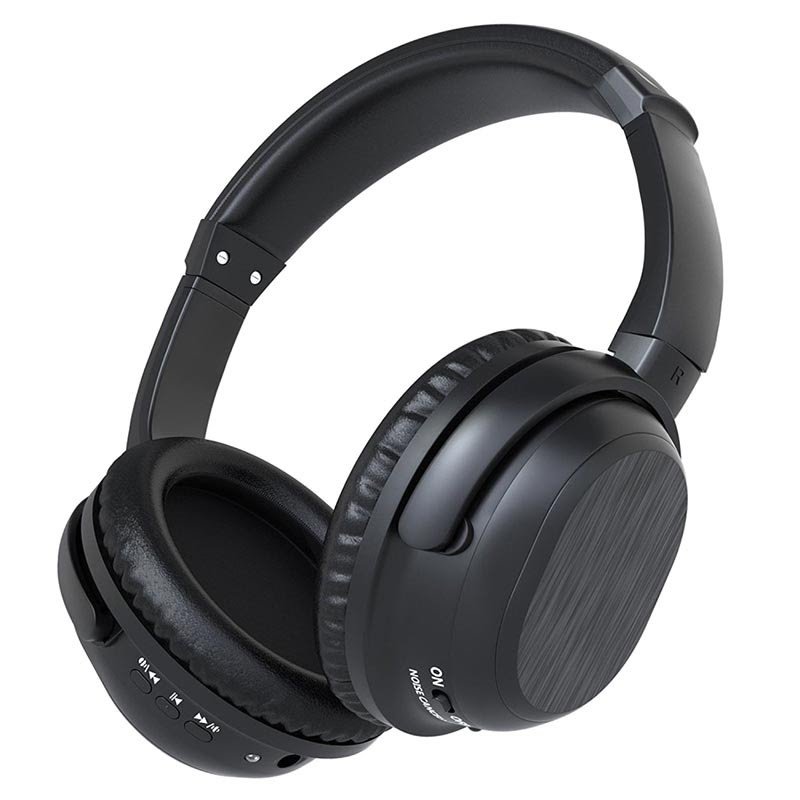 Active Noise Canceling Draadloze Koptelefoon met Microfoon Active Noise Canceling Draadloze Koptelefoon met Microfoon BH519 - Bluetooth 4.0, 3.5mm