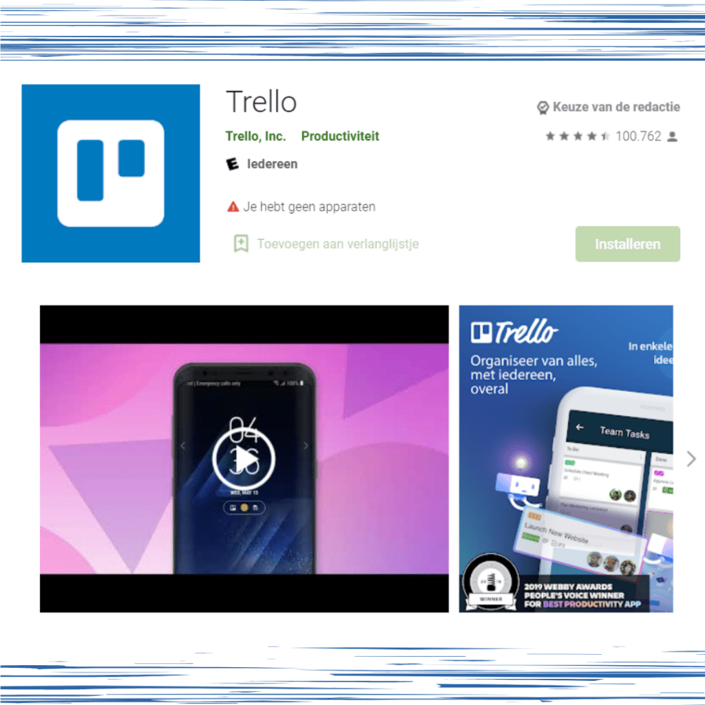 Trello Inc App Trello: Organiseer Alles