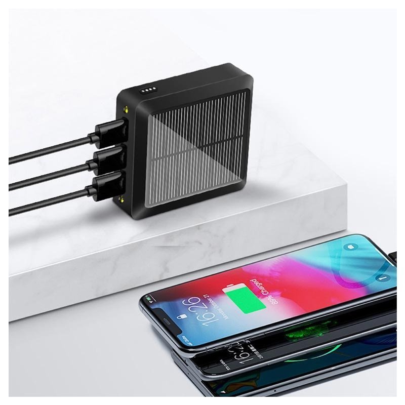 Oplader met zonnecellen Solar powerbank
