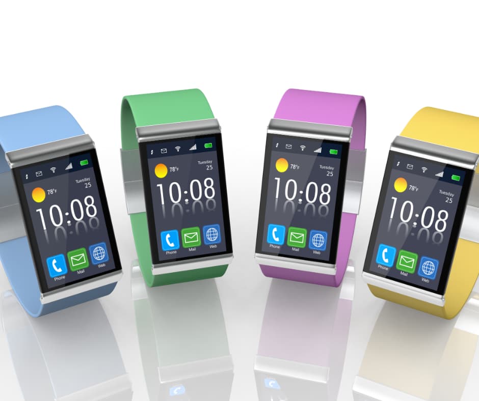 Smartwatches in verschillende kleuren