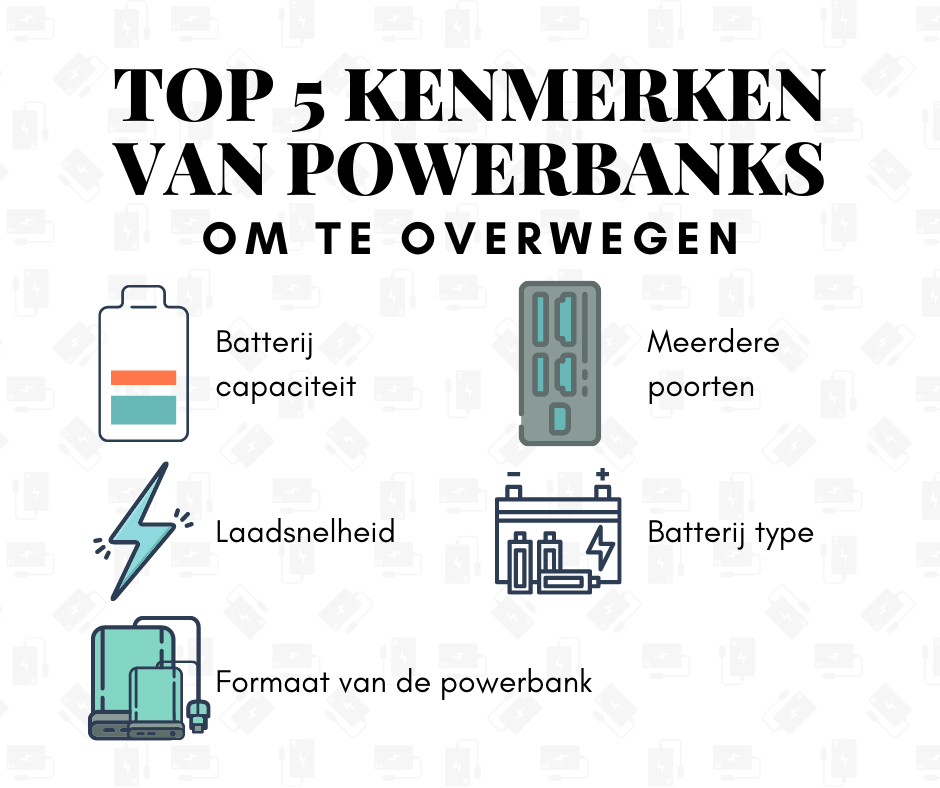 Top 5 powerbank functies Powerbank specificaties