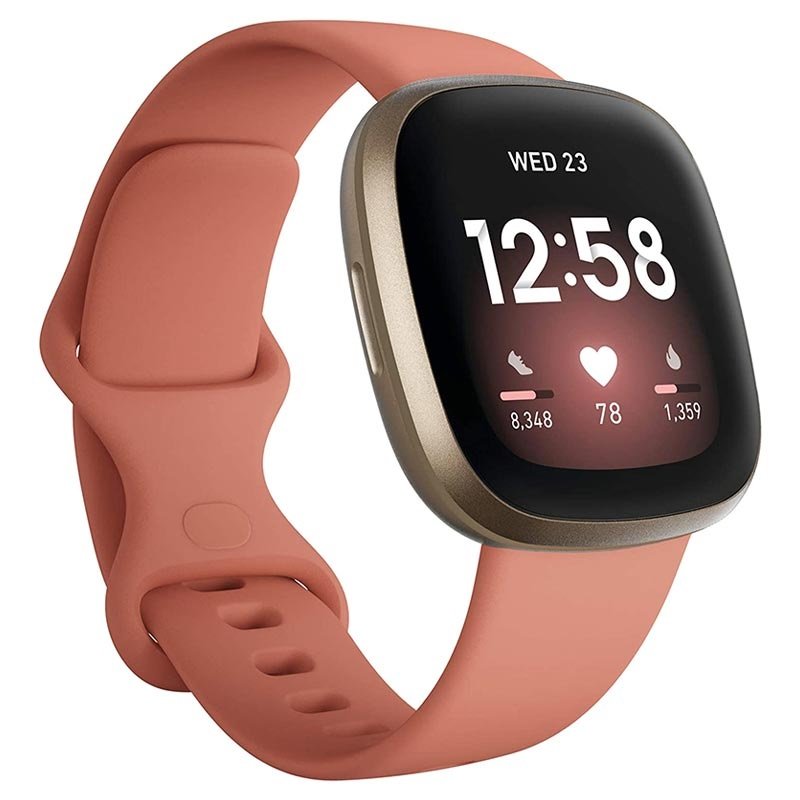 Fitbit Versa 3 - Roze/goud Fitbit Versa 3 Health & Fitness Smartwatch